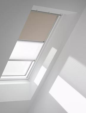 VELUX duogardin 2 i 1 til skråvinduer beige